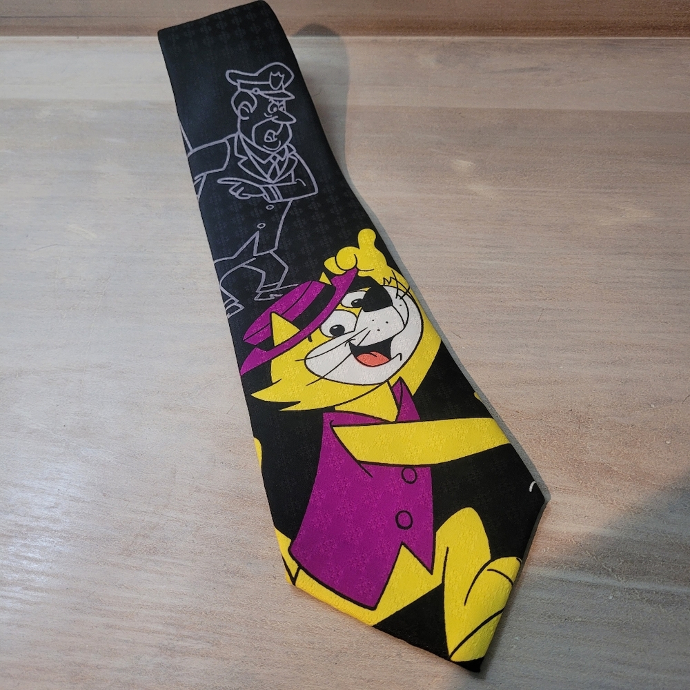 Novel Ties Men's 90's Vintage Hanna-Barbara Top Cat Cartoon Neck Tie Pop-Culture